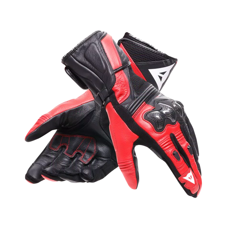 REACTO CARBON LONG GLOVES - BLACK/RED-LAVA - 5