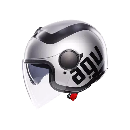 ETERES RIMINI MATT GREY/BLACK - MOTORBIKE OPEN FACE HELMET E2206 -  - 4