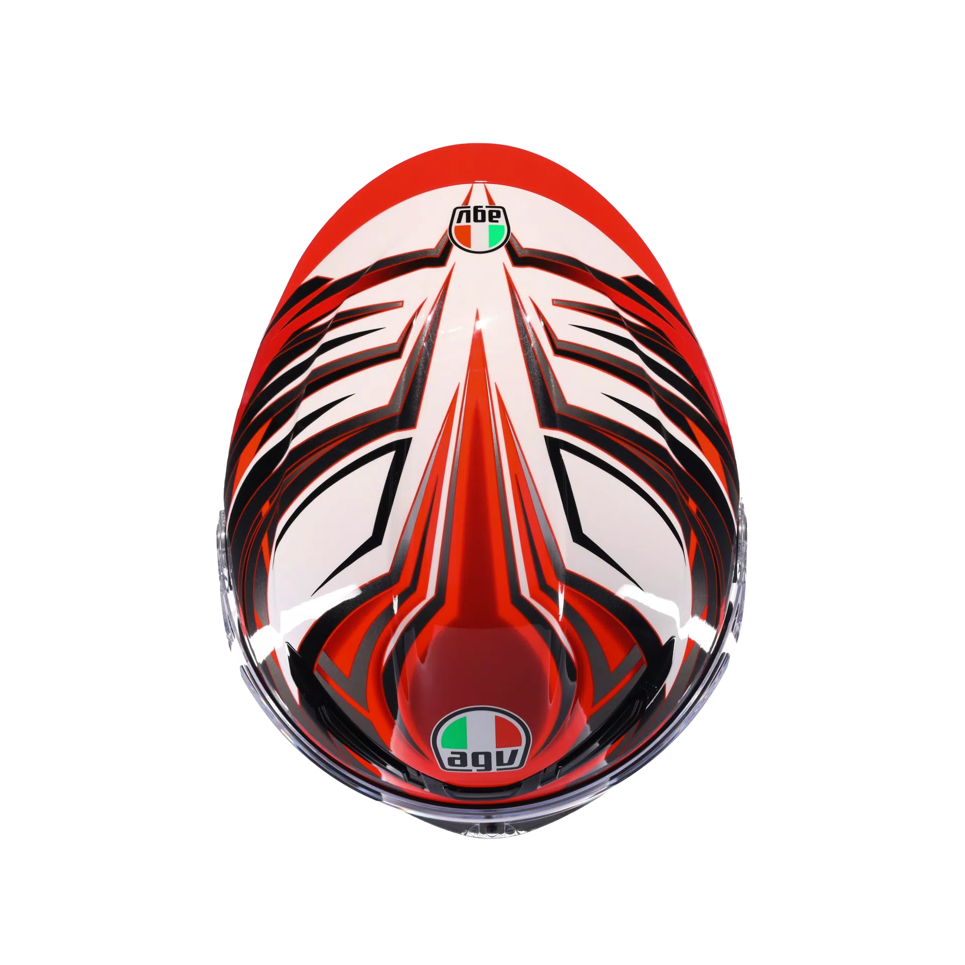 K6 S REEVAL WHITE/RED/GREY - CASQUE MOTO INT&Eacute;GRAL E2206
