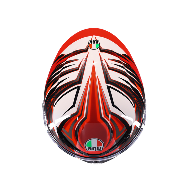 k6-s-reeval-white-red-grey-casco-moto-integrale-e2206 image number 6