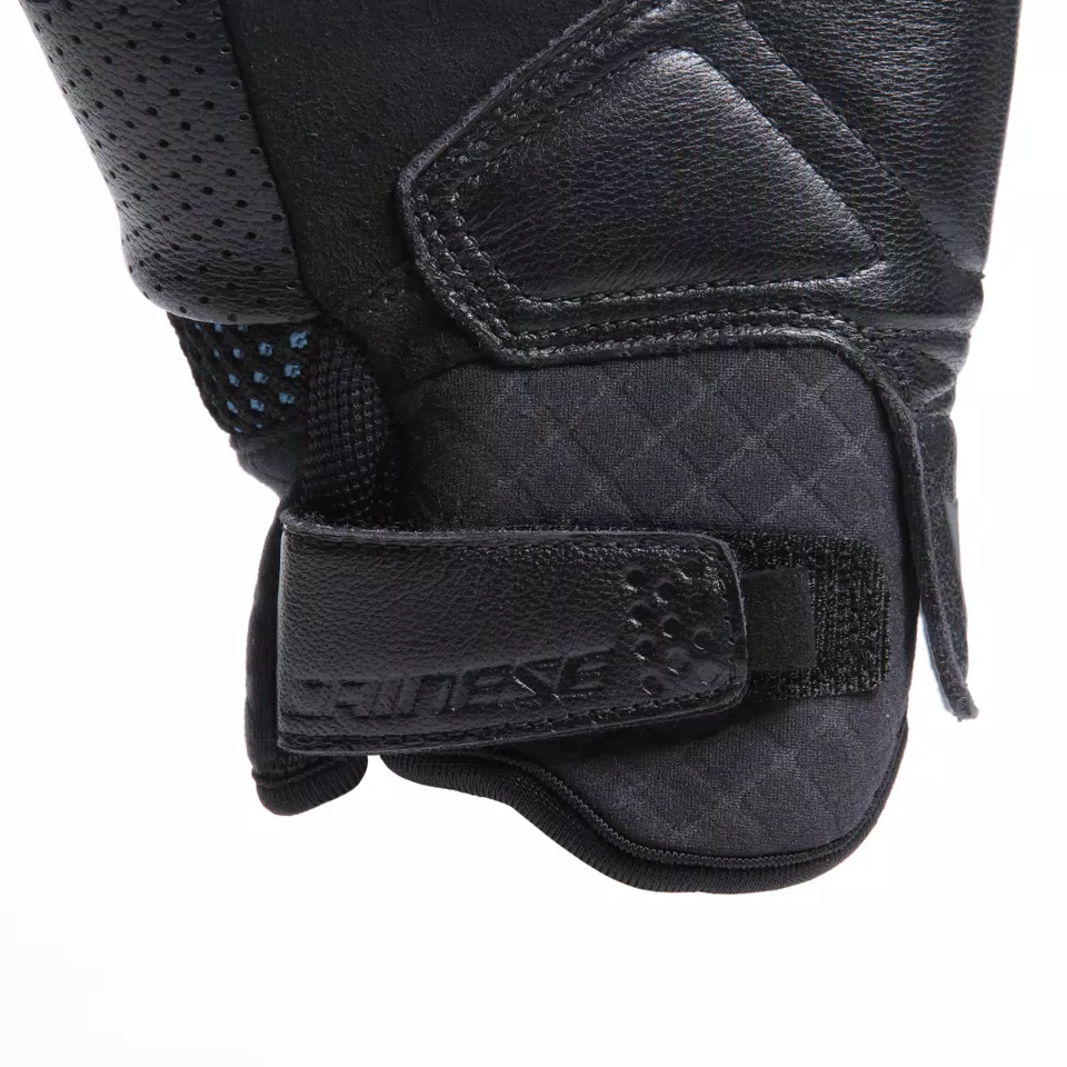 UNRULY ERGO-TEK - GUANTI MOTO IN TESSUTO DONNA - BLACK/OCEAN-DEPTHS - 9