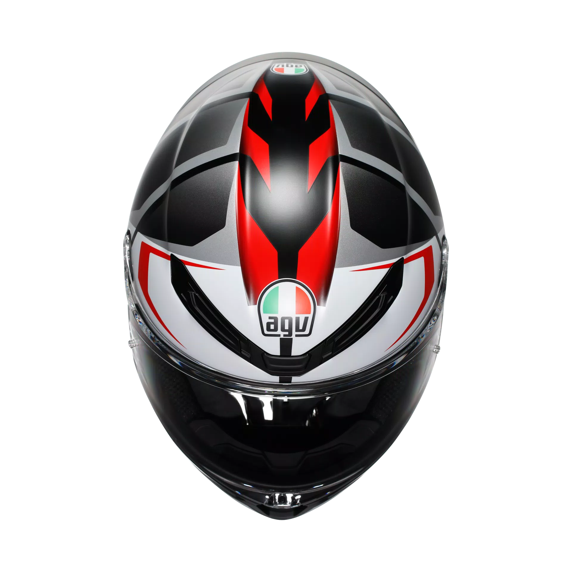 K6 S KARVE MATT BLACK/WHITE/RED - MOTORBIKE FULL FACE HELMET DOT (E2206)