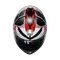 K6 S KARVE MATT BLACK/WHITE/RED - MOTORBIKE FULL FACE HELMET DOT (E2206)