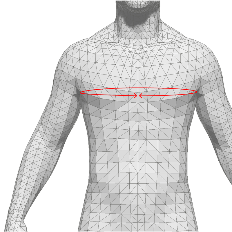 how to measure: chest