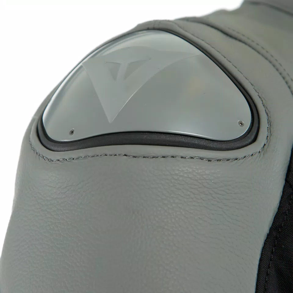 AGILE LEATHER JACKET - BLACKBLACK-MATT/CHARCOAL-GRAY/BLACK-MATT - 7