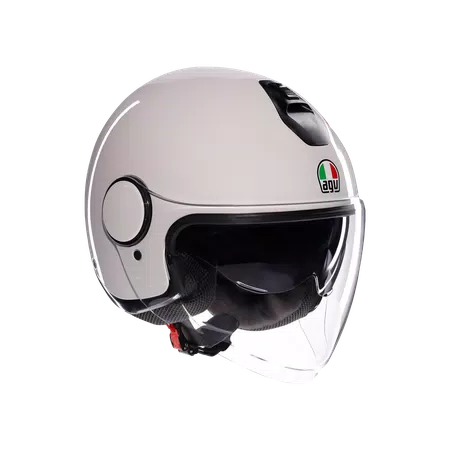 ETERES MONO MATERIA WHITE - MOTORBIKE OPEN FACE HELMET E2206 -  - 1
