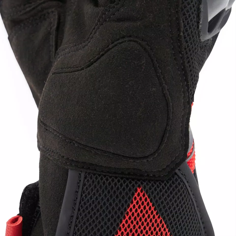 MIG 3 AIR - MEN'S MOTORCYCLE TEXTILE SUMMER GLOVES - BLACK/RED-LAVA - 9