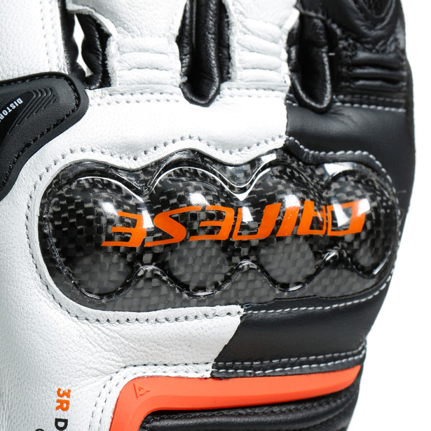 carbon-3-short-gloves-black-white-flame-orange image number 5