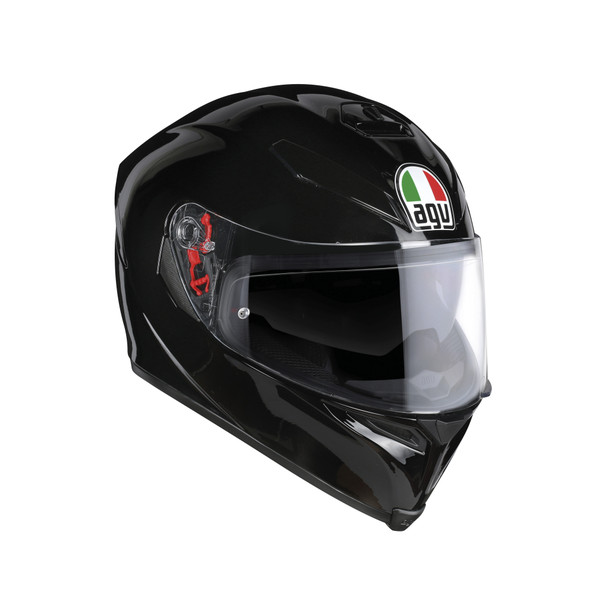 Agv K5-S Mono Negro Moto Motocicleta Moto Casco de Cara CompletaTodos los Tamaños 
