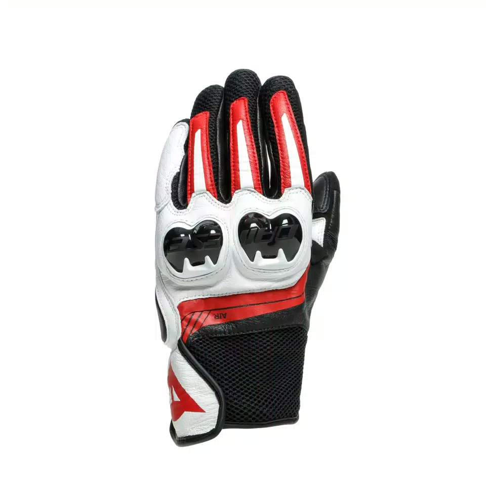 MIG 3 - UNISEX MOTORCYCLE LEATHER GLOVES | BLACK/WHITE/LAVA MIG 3 - UNISEX MOTORCYCLE LEATHER GLOVES | BLACK/WHITE/LAVA