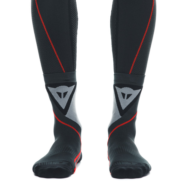thermo-mid-socks-black-red image number 1