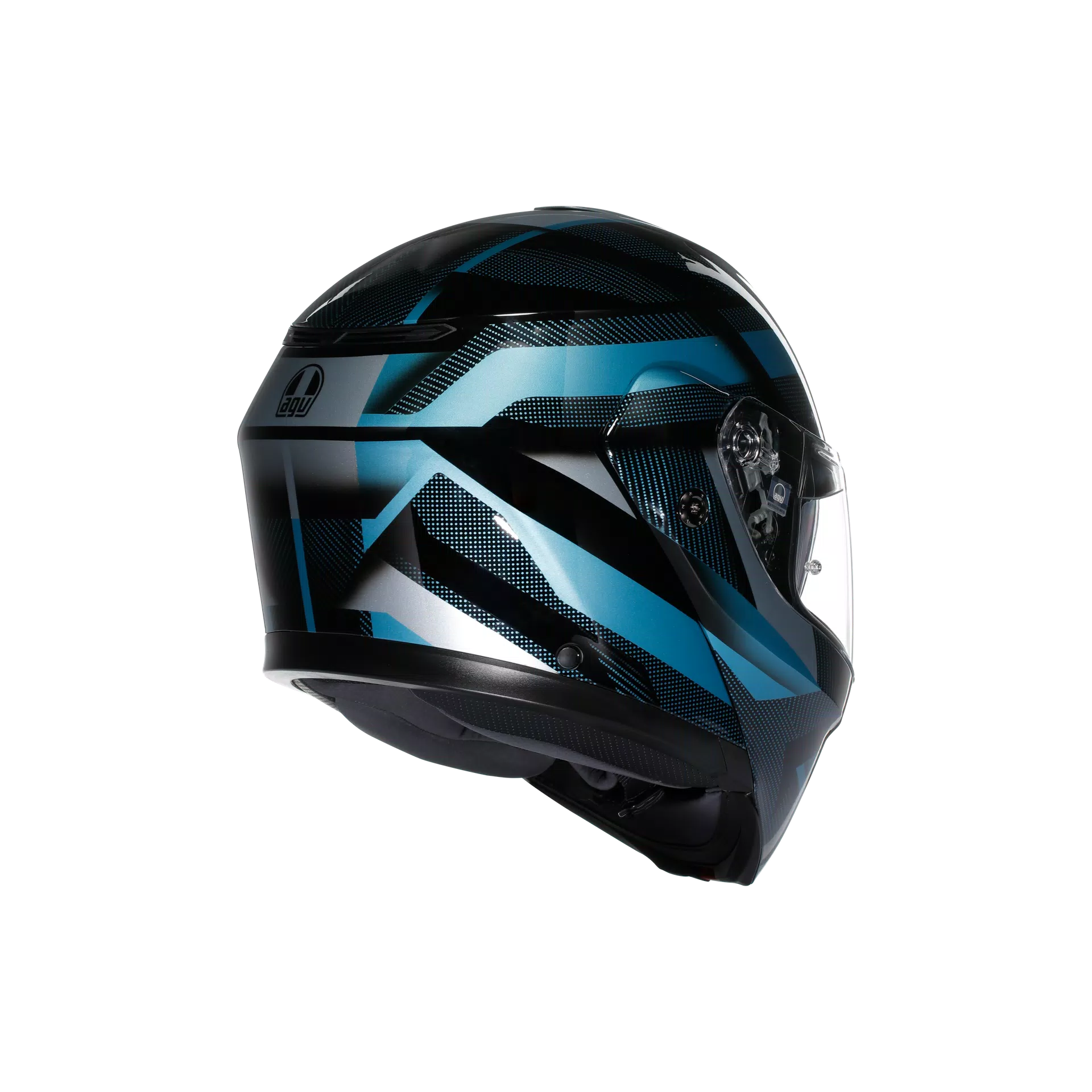 STREETMODULAR LEDRO MATT BLACK/POWDER BLUE - CASQUE MOTO MODULAIRE E2206