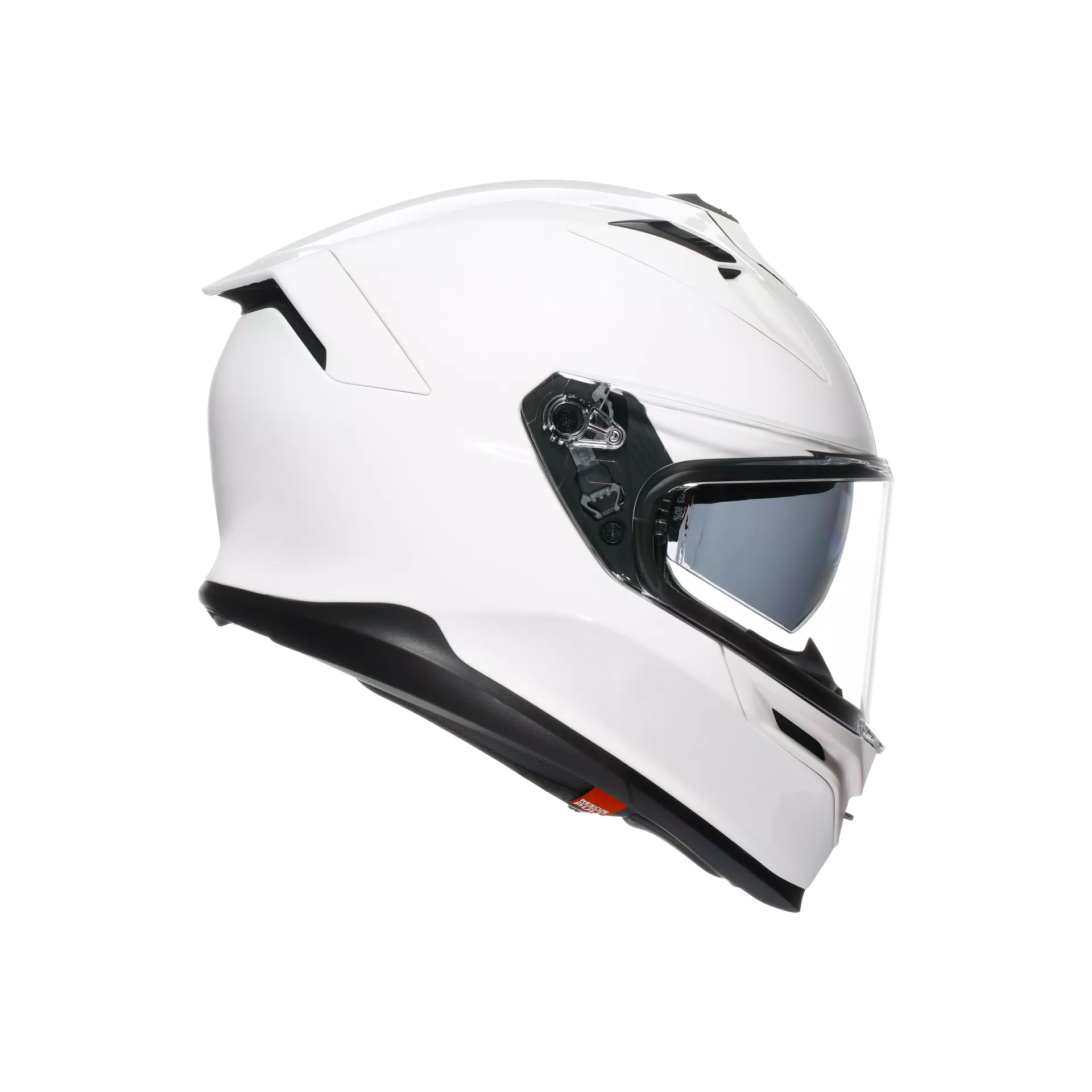 K7 MPLK MONO WHITE - MOTORBIKE FULL FACE HELMET E2206