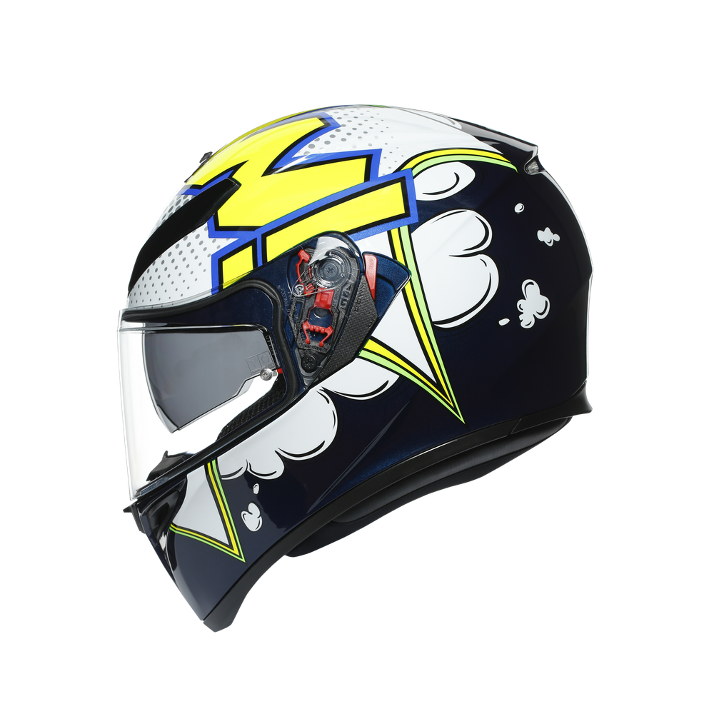 K3 SV MULTI ECE DOT - BUBBLE BLUE/WH/YELLOW FLUO | Dainese