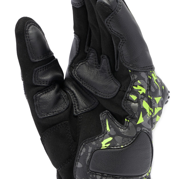 mig-3-unisex-leather-gloves-black-anthracite-yellow-fluo image number 5