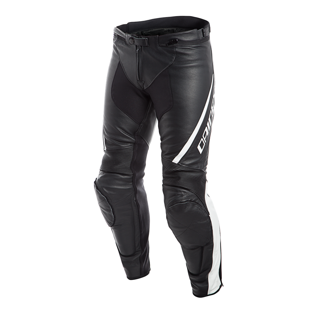 assen-leather-pants-black-white image number 0