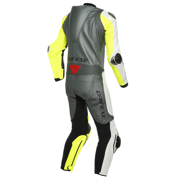 adria-1pc-leather-suit-perf-white-fluo-yellow-anthracite image number 1