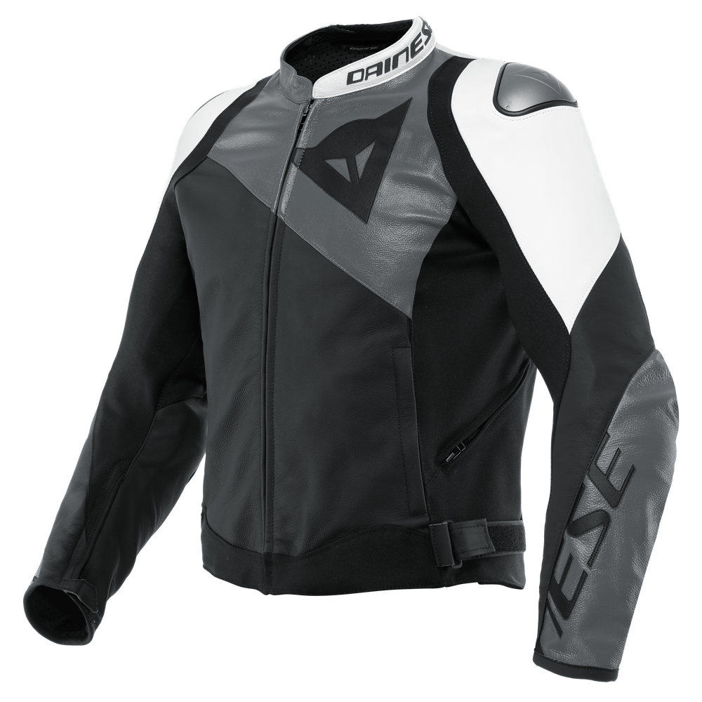 sportiva-leather-jacket-black-matt-anthracite-white image number 0