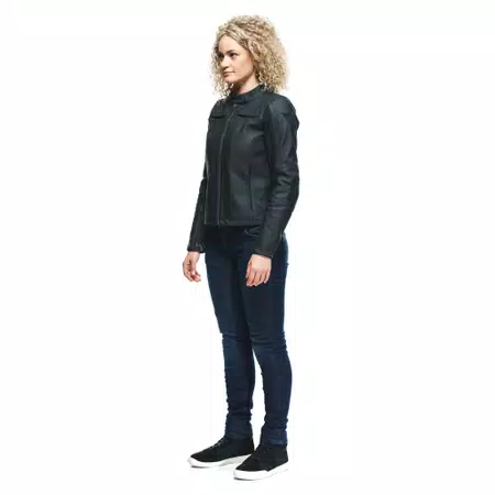 RAZON 2 - DAMES MOTORFIETS LEREN JAS - BLACK - 4