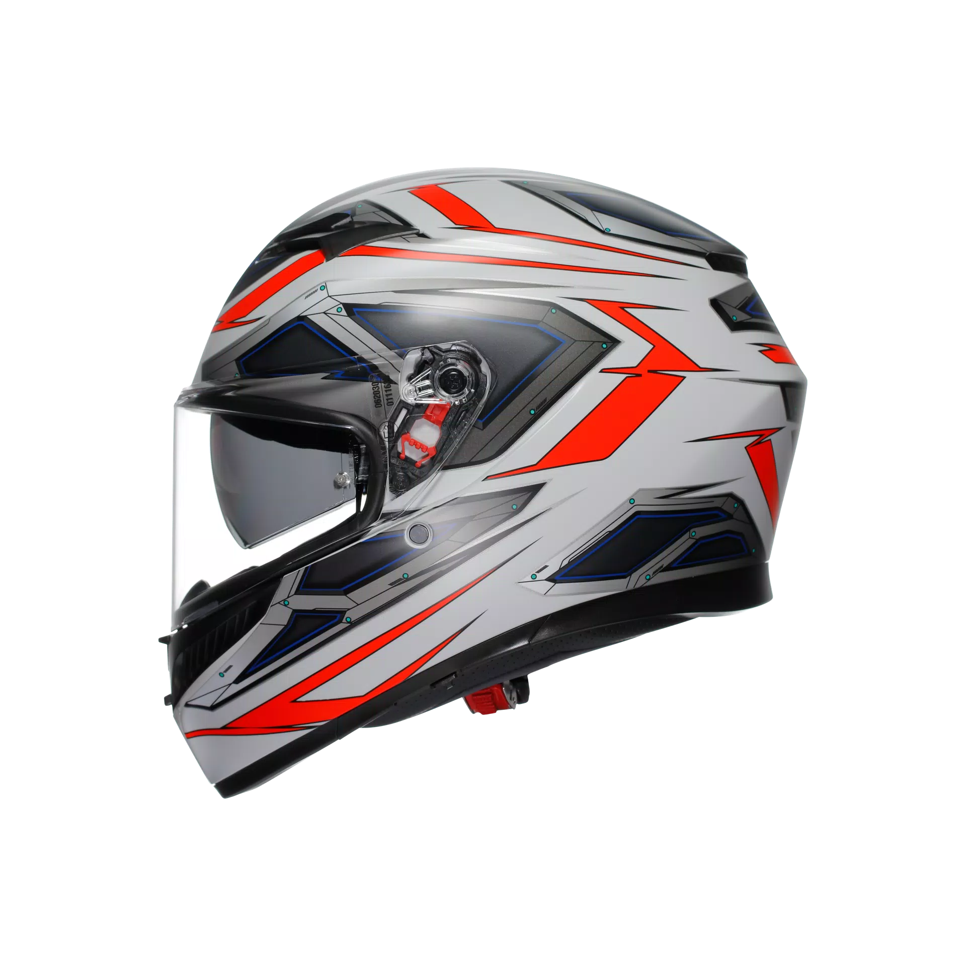 K3 E2206 - SPACE MATT WHITE/RED FLUO