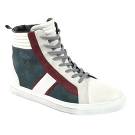 MABU SHOES QUING-GREY/QUING-WHITE/CINO-BURGUNDY- Schuhe