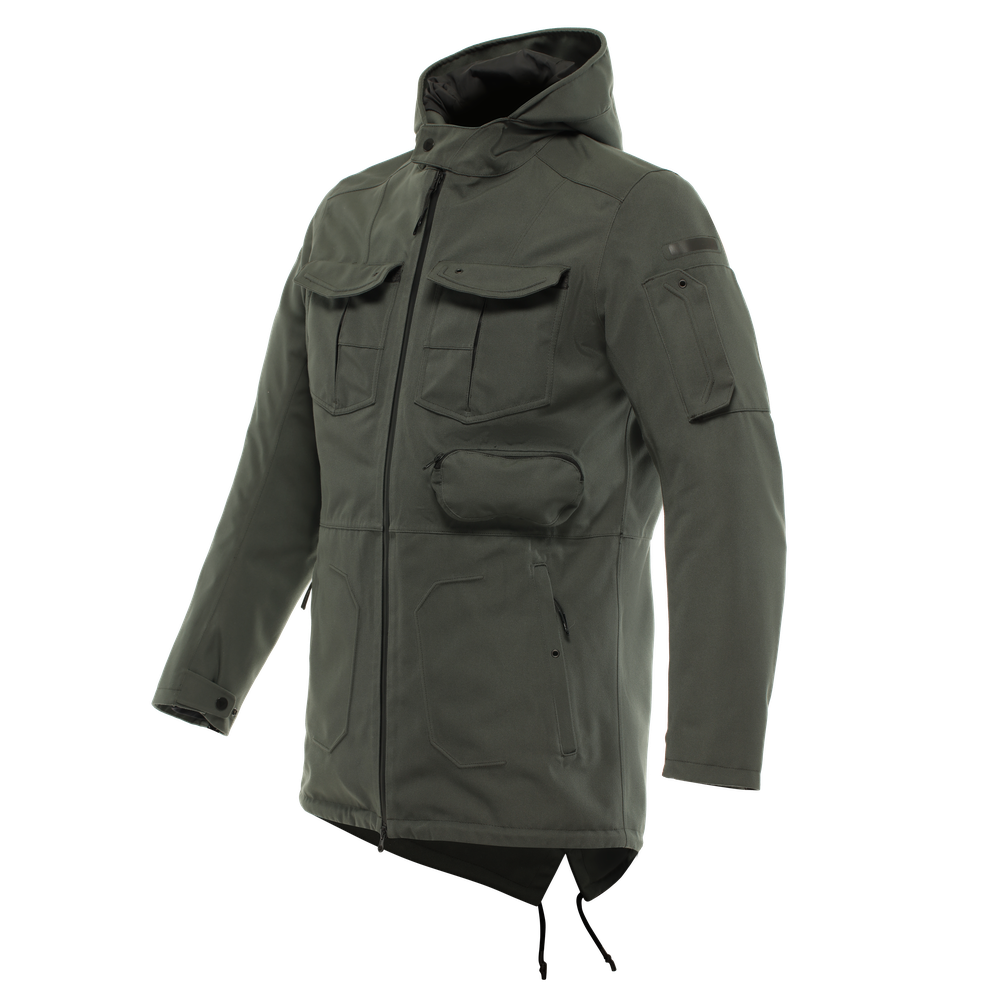 duomo-abs-luteshell-pro-parka-moto-impermeabile-uomo-green image number 0