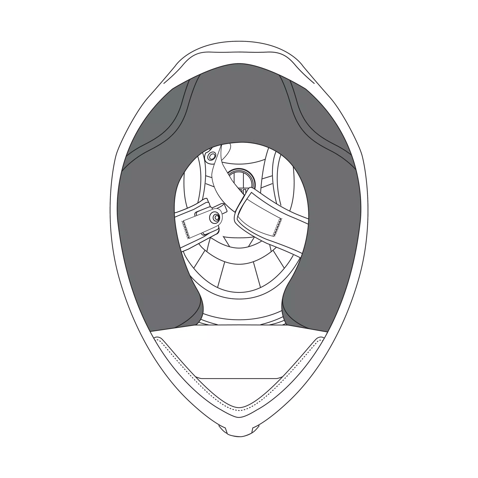 CHEEK PADS K1 S/K1 - BLACK