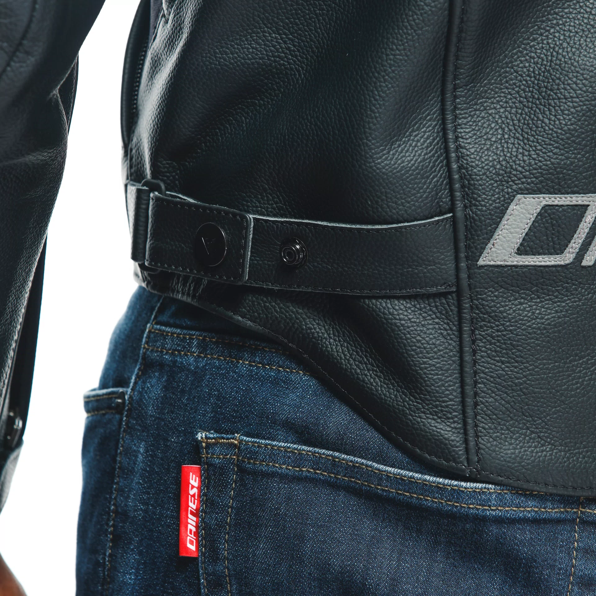 RACING 4 LEATHER JACKET S T BLACK BLACK Dainese