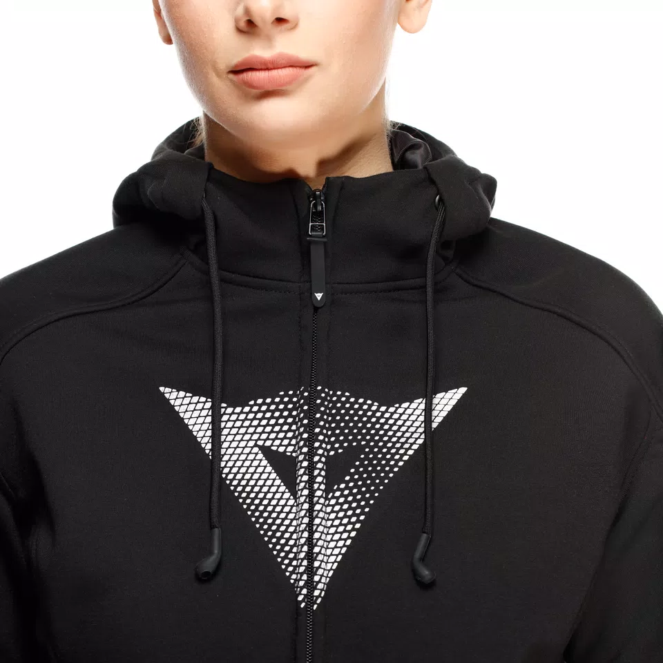 DAEMON-X - FELPA DA MOTO CON PROTEZIONI DONNA - BLACK - 9