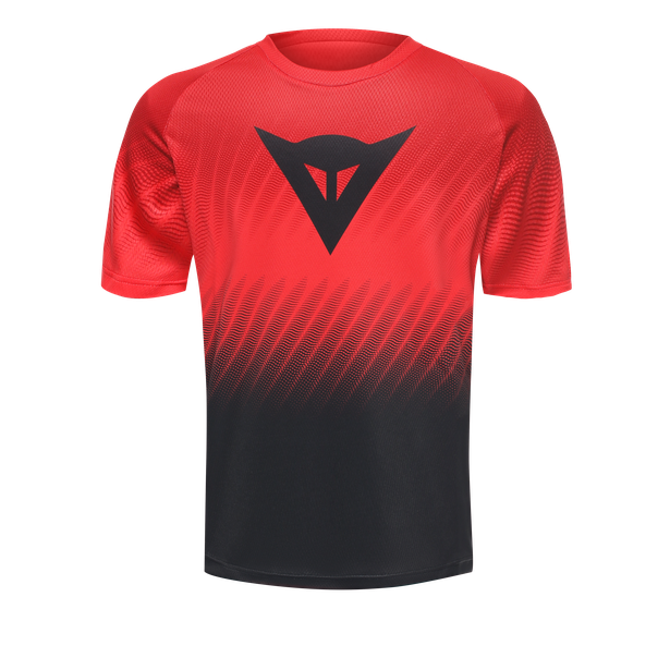scarabeo-jersey-ss-short-sleeve-bike-shirt-for-kids-high-risk-red-black image number 0