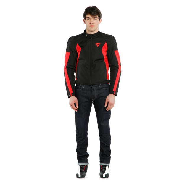 mistica-tex-jacket-black-lava-red image number 2