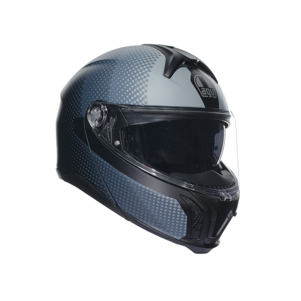 tourmodular-textour-matt-black-grey-motorbike-flip-up-helmet-e2206 image number 0