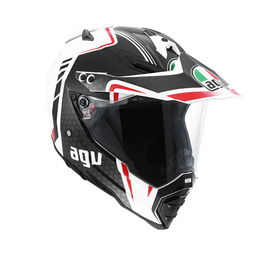 Touring Motorcycle Helmet Ax 8 Dual Evo Agv E05 Multi Gt White Gunmetal Red Agv Helmets