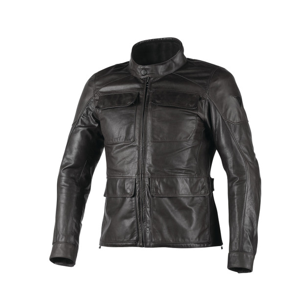 RICHARD LEATHER JACKET BLACK- undefined