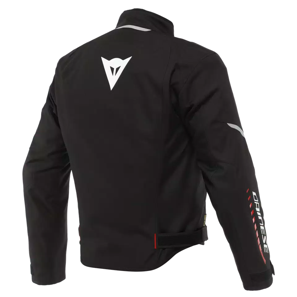 VELOCE D-DRY®- MEN'S WATERPROOF MOTORCYCLE JACKET - BLACK/WHITE/LAVA-RED - 2
