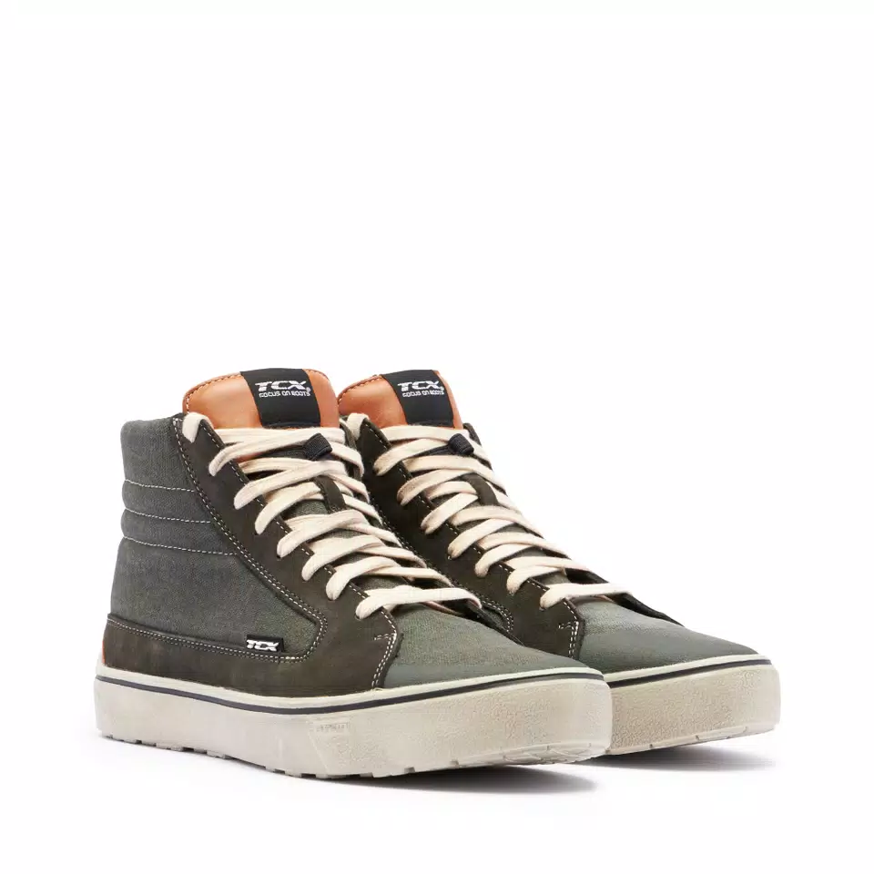 STREET 3 AIR SOMMER MOTORRADSCHUHE HERREN - GRÜN/KARAMELL -  - 1