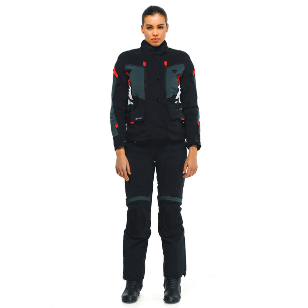 carve-master-3-gore-tex-giacca-moto-impermeabile-donna-black-ebony-lava-red image number 2