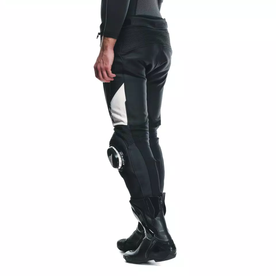 DELTA 4 - MEN'S MOTORCYCLE LEATHER PANTS - BLACK/WHITE - 7