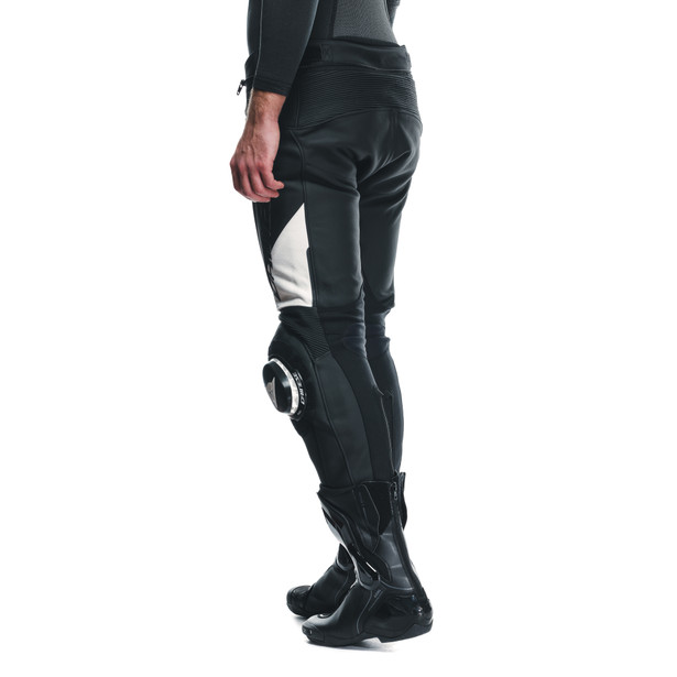 delta-4-pantaloni-moto-in-pelle-uomo-black-white image number 6