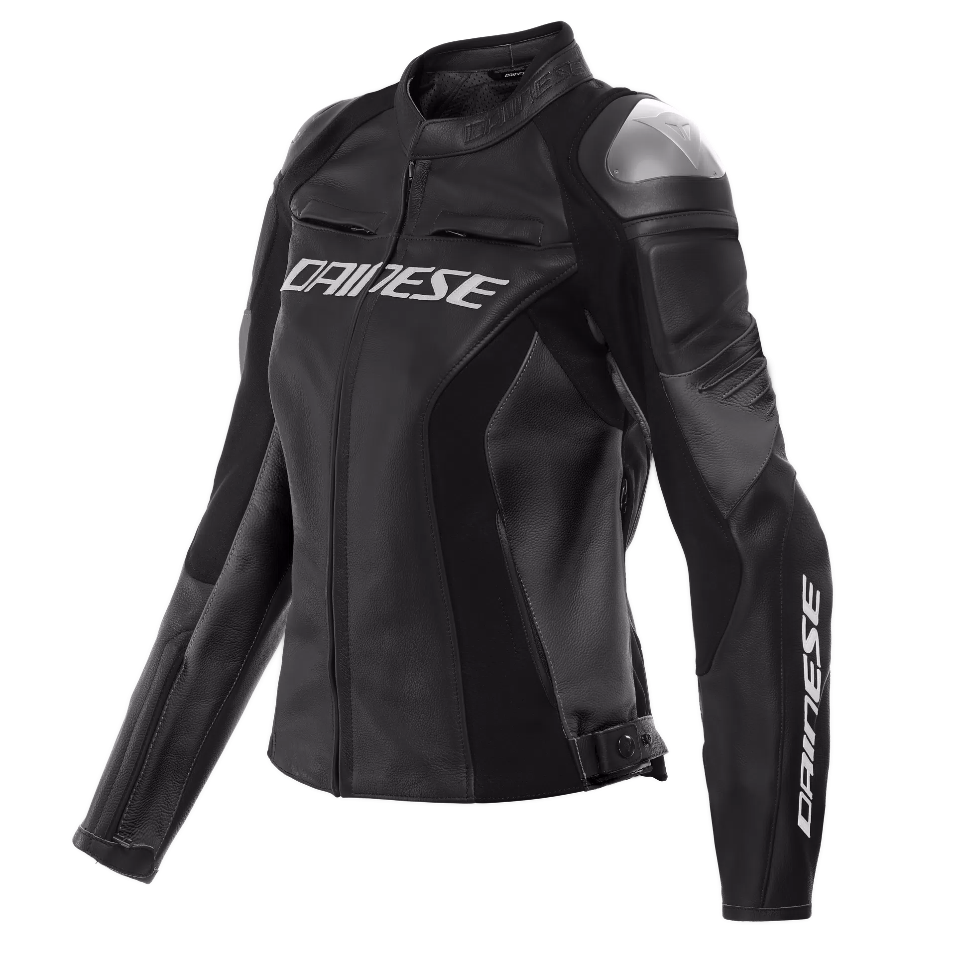 RACING 4 - WOMEN'S MOTORCYCLE LEATHER JACKET | BLACK/BLACK RACING 4 - WOMEN'S MOTORCYCLE LEATHER JACKET | BLACK/BLACK