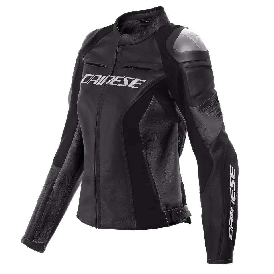 RACING 4 - WOMEN'S MOTORCYCLE LEATHER JACKET | BLACK/BLACK RACING 4 - WOMEN'S MOTORCYCLE LEATHER JACKET | BLACK/BLACK