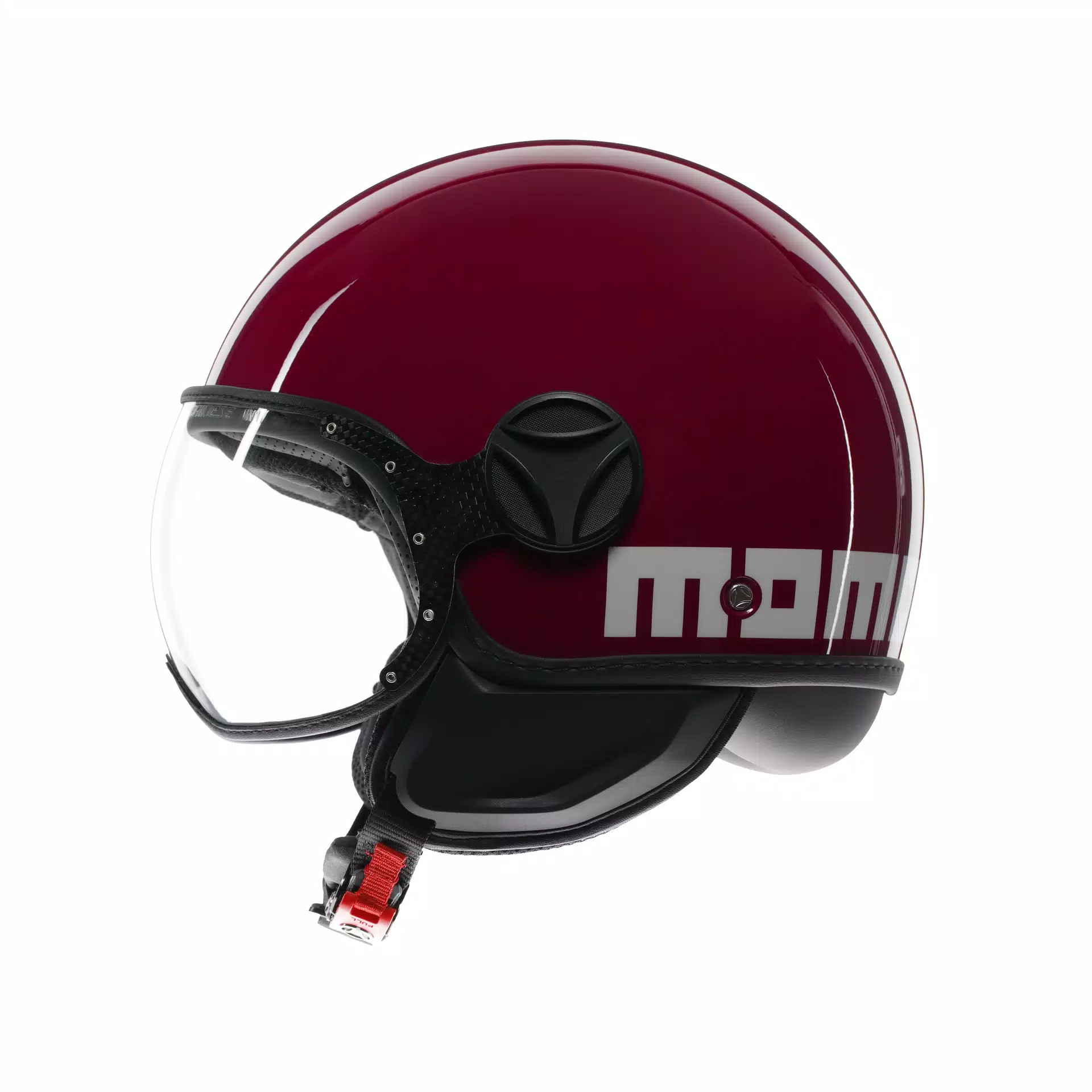 MOMODESIGN FGTR CLASSIC CANDY PURPLE / WHITE - JET HELMET WITH VISOR E2206