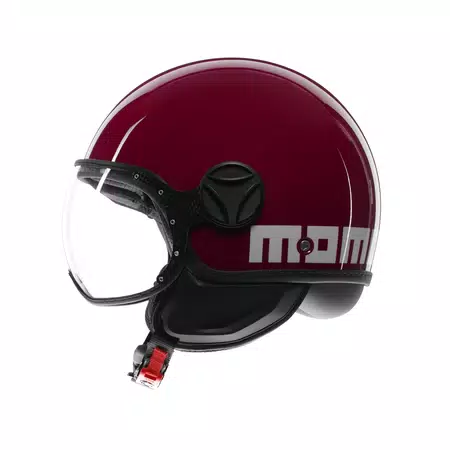 MOMODESIGN FGTR CLASSIC CANDY PURPLE / WHITE - JET HELMET WITH VISOR E2206 -  - 4
