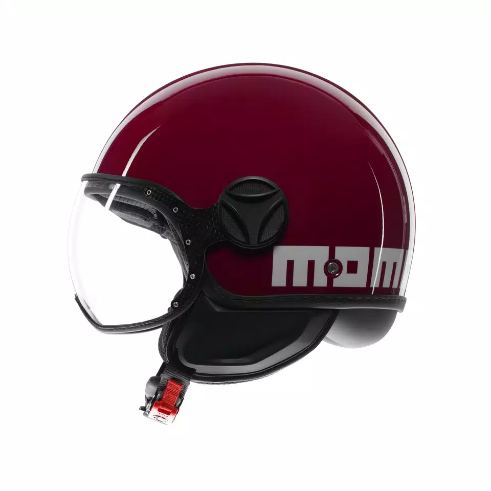 MOMODESIGN FGTR CLASSIC CANDY PURPLE / WHITE - JET HELMET WITH VISOR E2206 -  - 4
