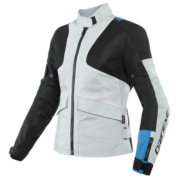 AIR TOURER LADY TEX JACKET GLACIER-GRAY/PERFORMANCE-BLUE/BLACK- undefined