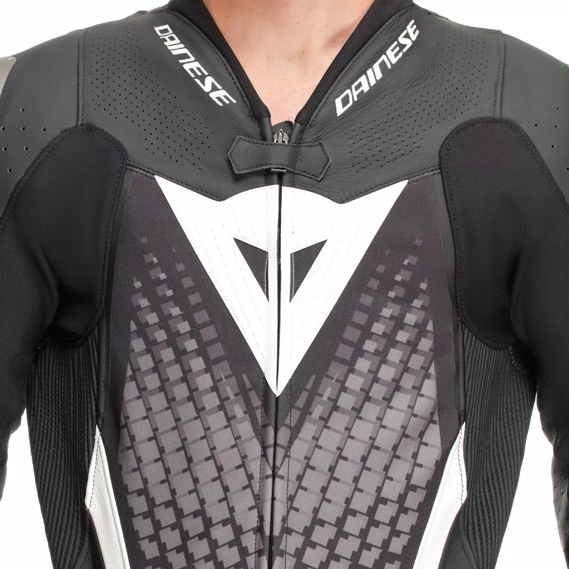 LAGUNA SECA 6 - PERFORATED ONE-PIECE LEATHER RACING SUIT