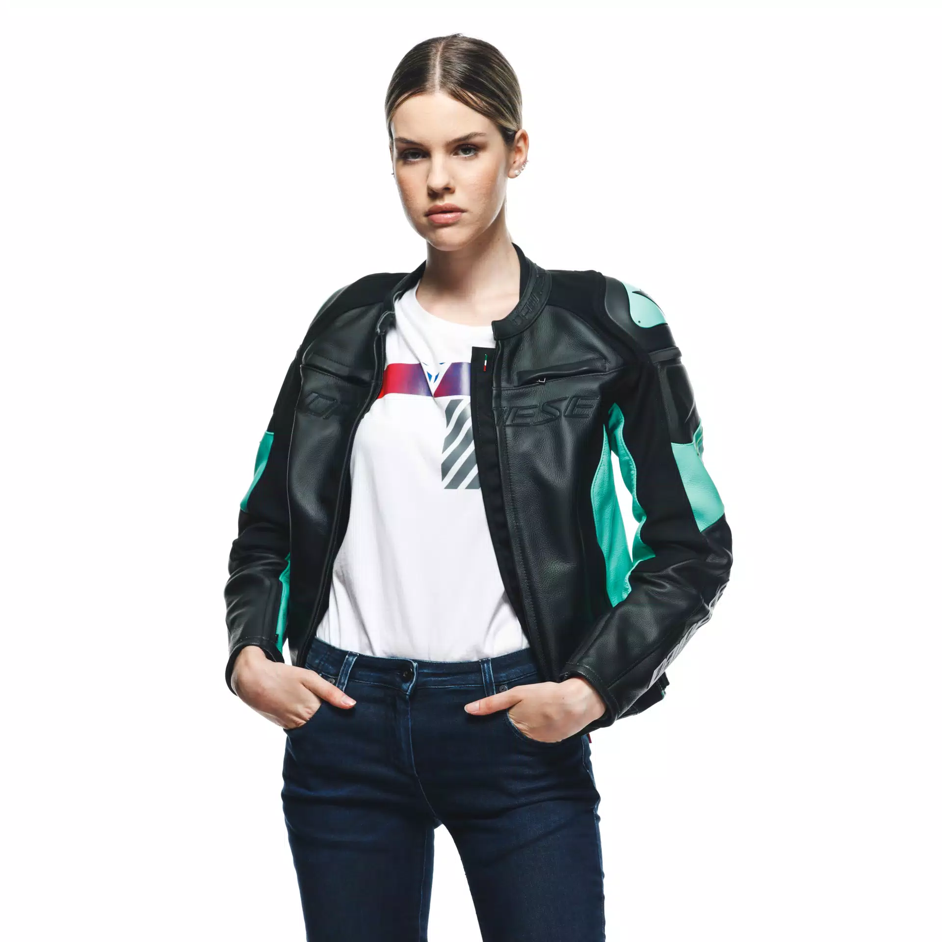 RACING 4 - GIACCA MOTO IN PELLE DONNA