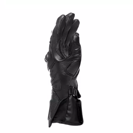 CARBON 4 - WOMEN'S MOTORCYCLE LONG LEATHER GLOVES - BLACK/BLACK/WHITE - 2