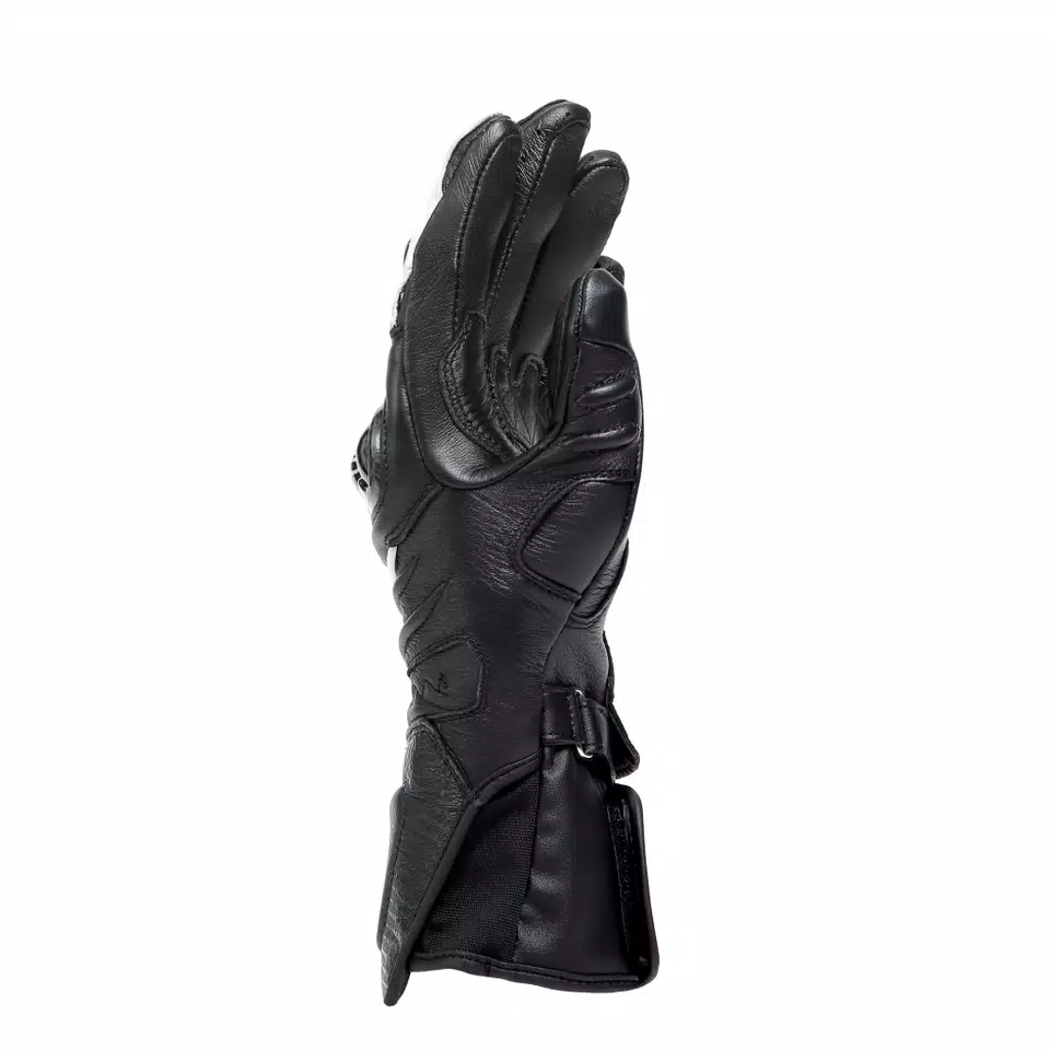 CARBON 4 LONG LADY LEATHER GLOVES | BLACK/BLACK/WHITE | Dainese