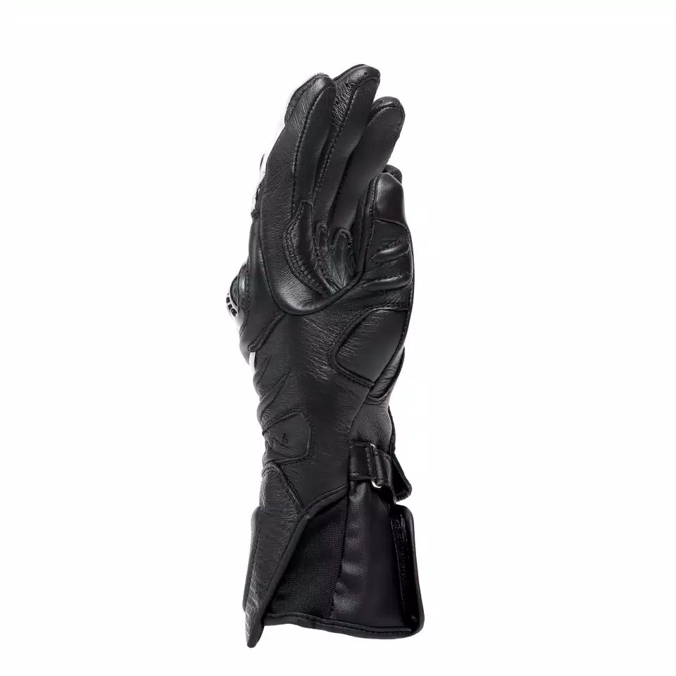 CARBON 4 - WOMEN'S MOTORCYCLE LONG LEATHER GLOVES - BLACK/BLACK/WHITE - 2